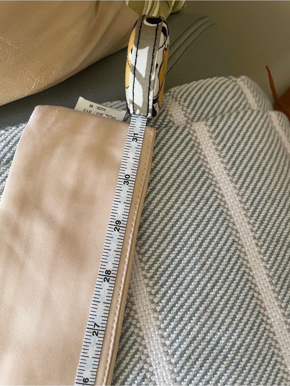 Neutral Beige Floral Obi Belt with Center Embellishment -EUC - Picture 13 of 13